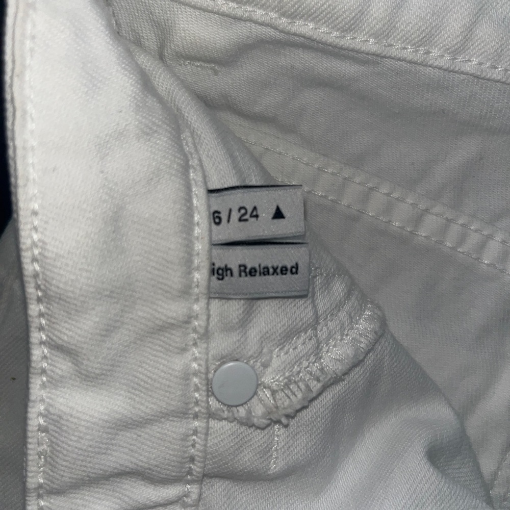 Abrand - white high relaxed short - size 6 / 24 - Picture 5 of 6